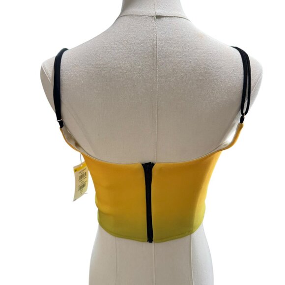 Sammy B Corset detail Top.  Green & Yellow ombre, evening, festival size… - Picture 4 of 8